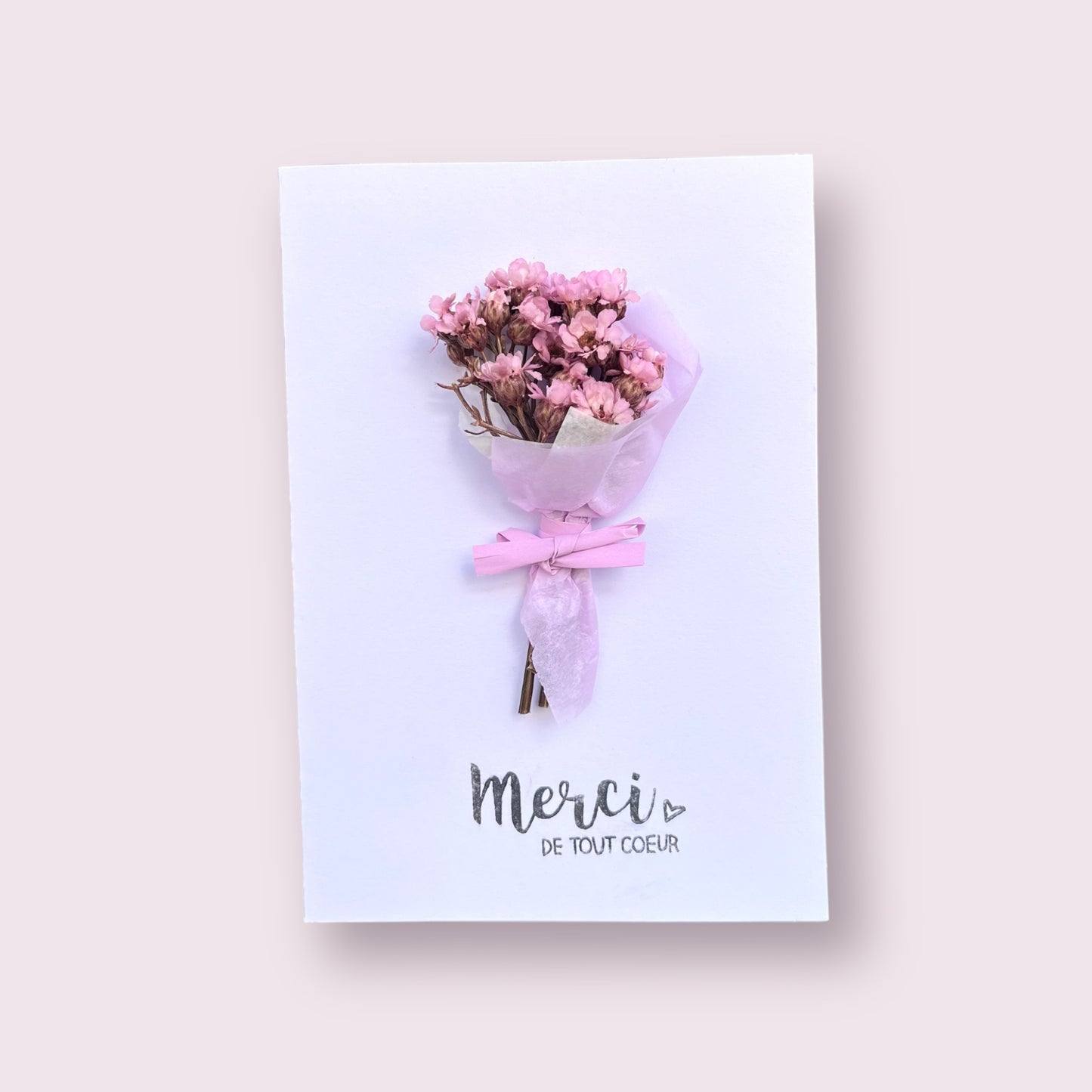Carte fleurie MERCI